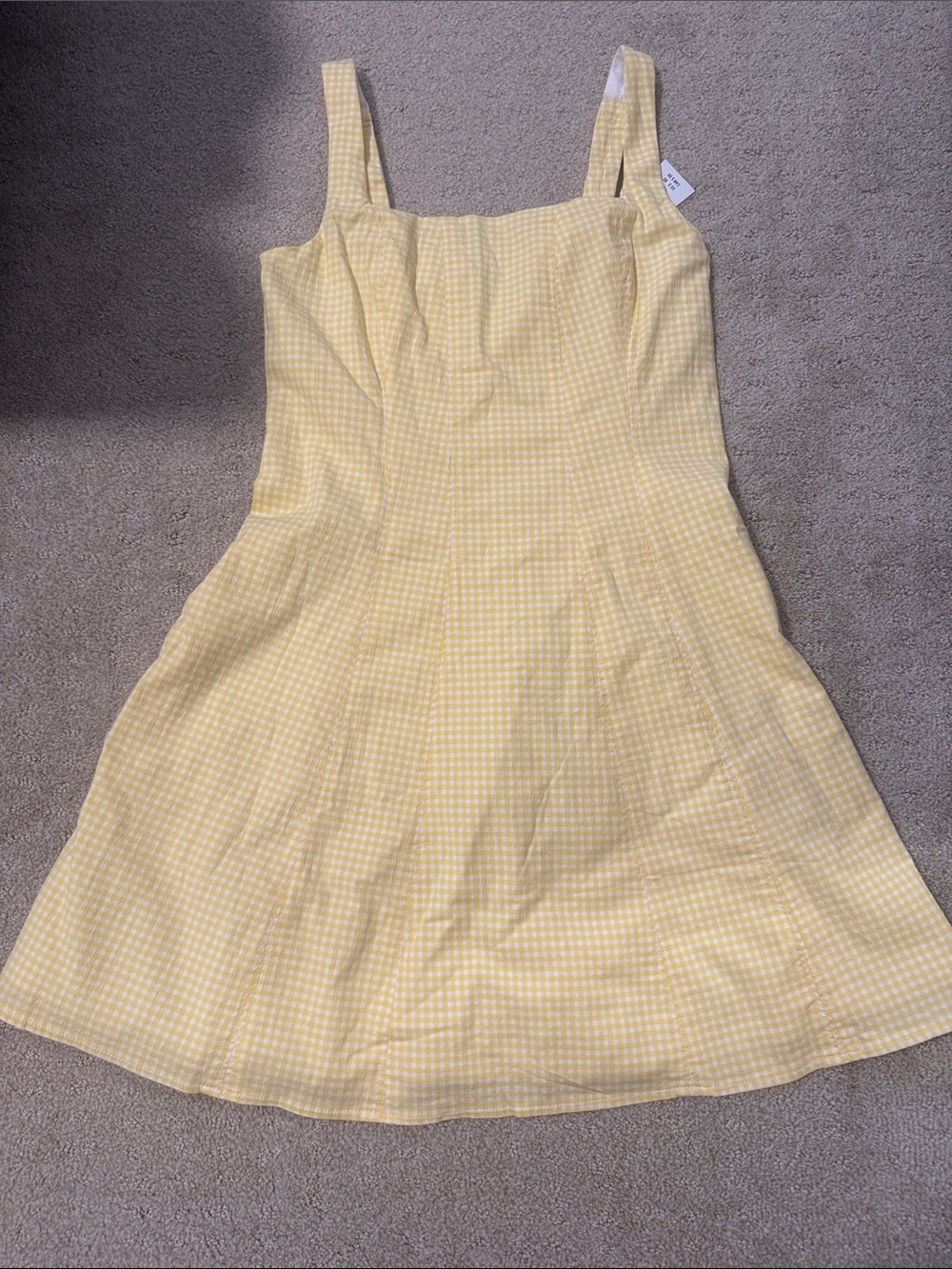 NWT Abercrombie Yellow Gingham Sundress